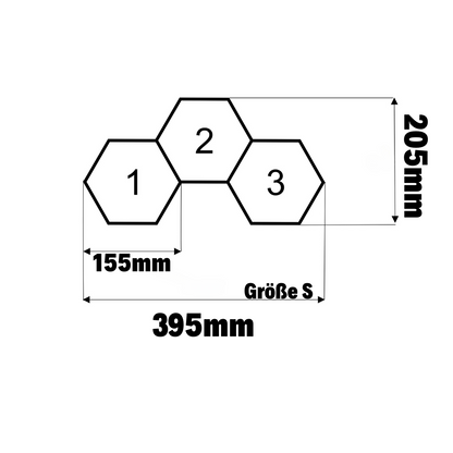 Litho S -3er- Set Farbige 3D-Lichtgemälde für dein persönliches Ambiente