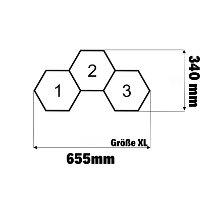 Litho XL -3er- Set Farbige 3D-Lichtgemälde für dein persönliches Ambiente